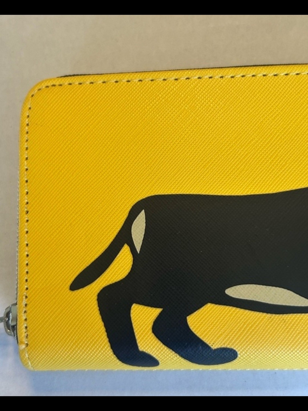 Marc Tatro Yellow Dachshund Wallet New In Box - Picture 7 of 9